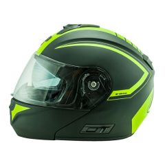 Helmet Flip-Up Full-Face NOS NS-8 Triton Fluor Yellow Matt
