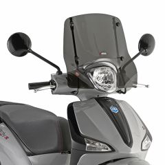 107S - Screen Givi smoked 26x41.5cm PIAGGIO Liberty 50-125-150-200 (02-08)
