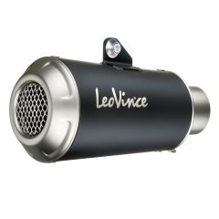 15242B Exhaust muffler LeoVince LV-10 Black SS HUSQVARNA SVARTPILEN 125 (21-23)