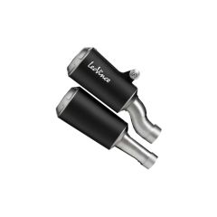 15247B - Exhaust mufflers LeoVince LV-10 Black TRIUMPH SPEED TRIPLE 1200 (21-23)