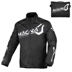 Motorcycle Jacket Rainproof Macna Rainossi Waterproof Black / White