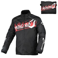 Motorcycle Jacket Rainproof Macna Rainossi Waterproof Black / Red