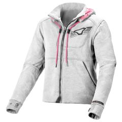 Blouson de moto Femme Macna District Light Grey