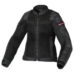 Blouson de moto Femme Macna Velotura Black / Grey