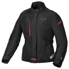 Blouson de moto Femme Macna Nivala Imperméable Black / Pink