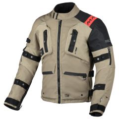 Blouson de moto Homme Macna Higera Imperméable Taupe / Black