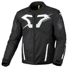 Blouson de moto Homme Macna Tazar 2.0 Imperméable Black / White