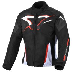 Blouson de moto Femme Macna Tazar 2.0 Imperméable Black / Red