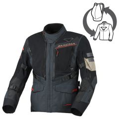 Blouson de moto Homme Macna Flexodus Imperméable Black / Blue
