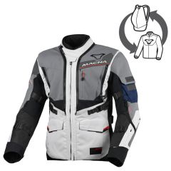 Blouson de moto Homme Macna Flexodus Imperméable Grey / Black