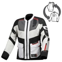 Blouson de moto Femme Macna Travelair Grey / Black