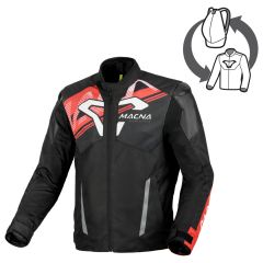 Blouson de moto Homme Macna Sevent Imperméable Black / Red