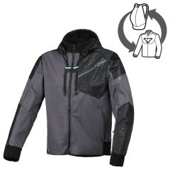 Blouson de moto Femme Macna Distec Imperméable Black Print