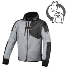 Blouson de moto Femme Macna Distec Imperméable Grey / Black