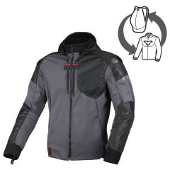 Blouson de moto Homme Macna Distec Imperméable Black / Grey