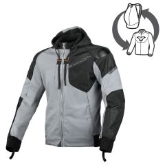 Blouson de moto Homme Macna Distec Imperméable Grey / Black