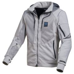 Blouson de moto Homme Macna Breeze Light Grey