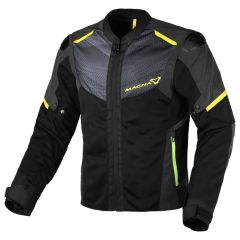 Blouson de moto Homme Macna Orcano 2.0 Night Eye Black / Yellow
