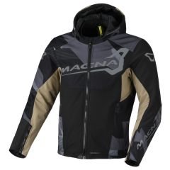 Blouson de moto Homme Macna Atracor Black / Taupe