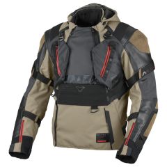 Blouson de moto Homme Macna Tryton Imperméable Taupe / Black