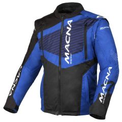 Blouson de motocross Homme Macna Crest Black / Blue