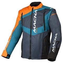 Blouson de motocross Homme Macna Crest Orange / Grey