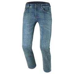 Motorcycle Pants Denim Man Macna Vinton Straight Fit Light Blue