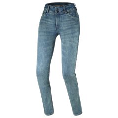 Motorcycle Pants Denim Woman Macna Aramon Slim Fit Light Blue