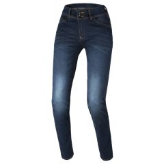 Motorcycle Pants Denim Woman Macna Aramon Slim Fit Dark Blue