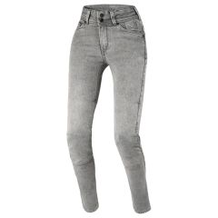 Motorcycle Pants Denim Woman Macna Aramon Slim Fit Grey