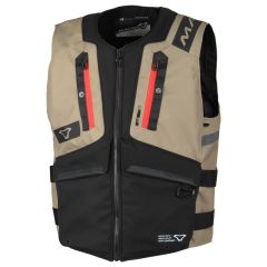 Motorcycle Vest Macna MUTV-1 Taupe / Black