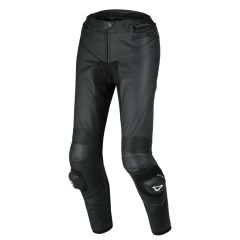 Motorcycle Pants Leather Woman Macna Ovita Black