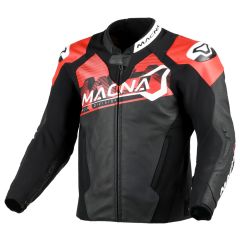 Blouson de moto Cuir Homme Macna Blitz Black / Red