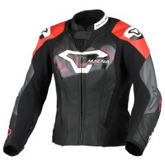 Blouson de moto Cuir Femme Macna Blitz Black / Red