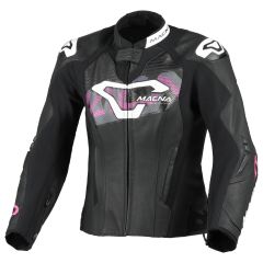 Blouson de moto Cuir Femme Macna Blitz Black / Pink