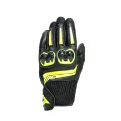 Dainese Mig 3 Black/Fluo-Yellow Motorcycle Leather Gloves