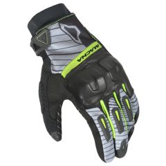 Motorcycle Gloves Man Macna Attila RTX Grey / Yellow
