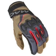 Motorcycle Gloves Man Macna Zairon Taupe / Black