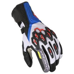 Motorcycle Gloves Man Macna Brawler RTX Waterproof White / Red