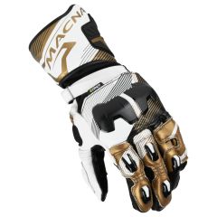 Motorcycle Gloves Man Macna Powertrack 2.0 Black / White