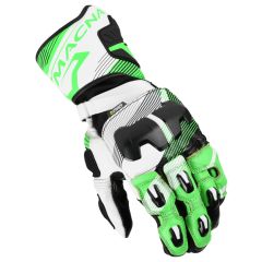 Motorcycle Gloves Man Macna Powertrack 2.0 Black / Green