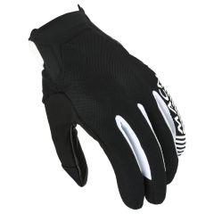 Motorcycle Gloves Man Macna Obtain Leer Black / White