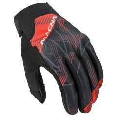 Motorcycle Gloves Man Macna Obtain Leer Red / White