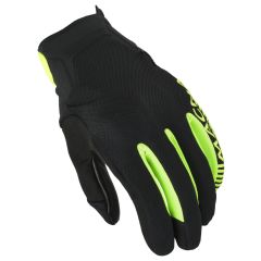 Motorcycle Gloves Man Macna Obtain Leer Fluorescent Yellow