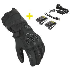 Motorcycle Gloves Man Macna Rafino RTX kit Electronically Heated Black