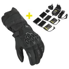 Motorcycle Gloves Man Macna Rafino RTX 12V 3A kit Electronically Heated Black