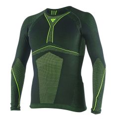Shirt Thermal Moto Dainese D-Core Tee LS Black / Fluo-Yellow