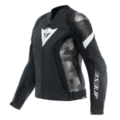 Blouson Pelle Femme Dainese AVRO 5 Black/Black/White