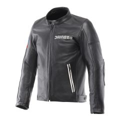 Veste de moto Cuir perforé Homme Dainese Leggenda Black