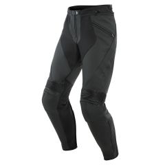 Motorcycle Pants Leather Man Dainese PONY 3 Black-Matt